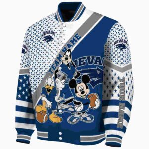 personalized nevada wolf pack mickey donald goofy blue white jacket best selling jacketwow