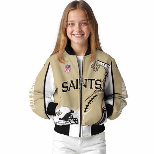 personalized new orleans saints flaming football gold white jacket top rated jacketwow