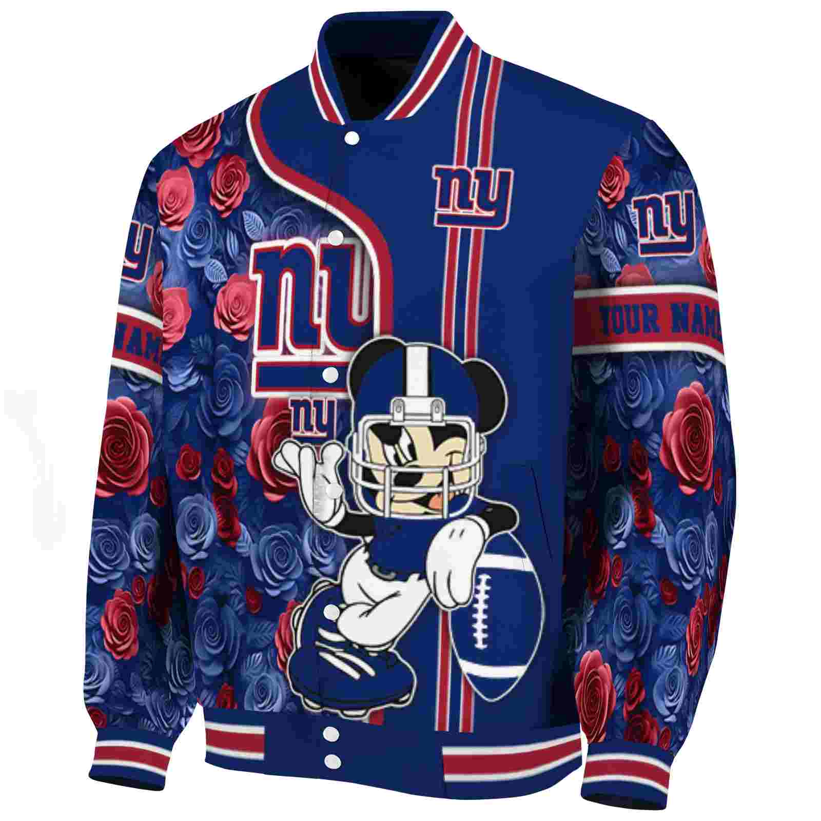 personalized new york giants rose mickey blue jacket best selling jacketwow personalized new york giants rose mickey blue jacket best selling jacketwow