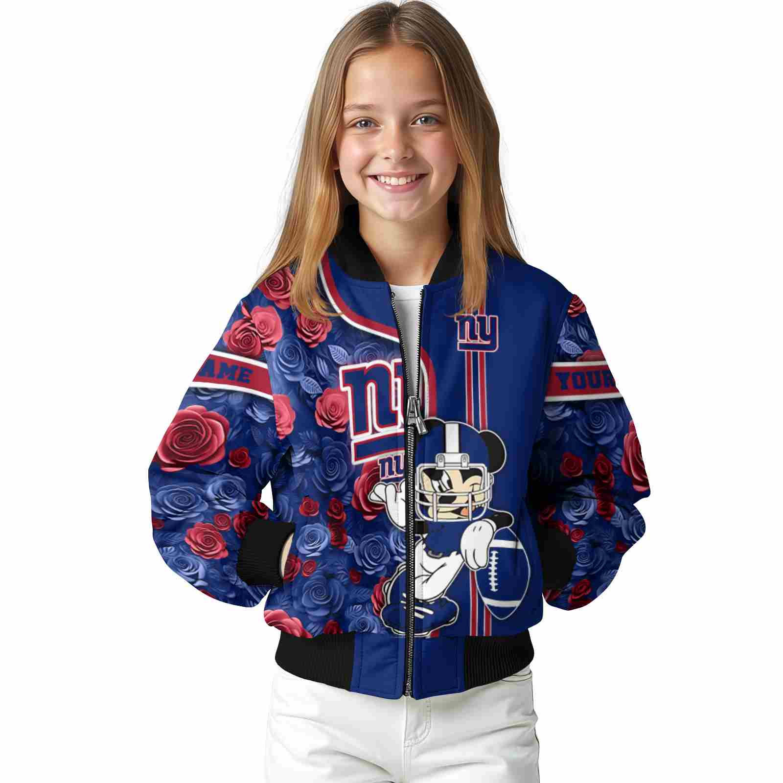 personalized new york giants rose mickey blue jacket top rated jacketwow personalized new york giants rose mickey blue jacket top rated jacketwow