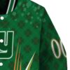 personalized new york giants shamrock pattern green jacket premium grade jacketwow
