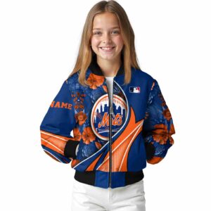 personalized new york mets floral print blue jacket top rated jacketwow