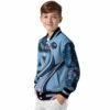 personalized north carolina tar heels floral print light blue jacket trendy jacketwow