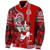 personalized ohio state buckeyes rose mickey scarlet jacket best selling jacketwow