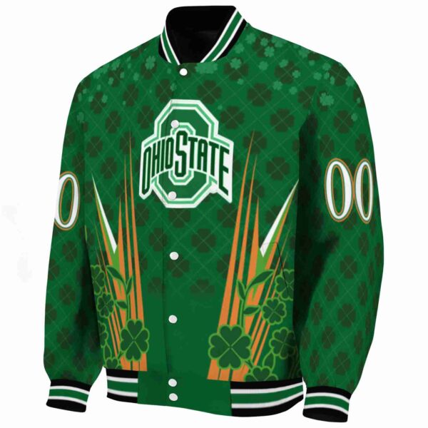 personalized ohio state buckeyes shamrock pattern green jacket best selling jacketwow