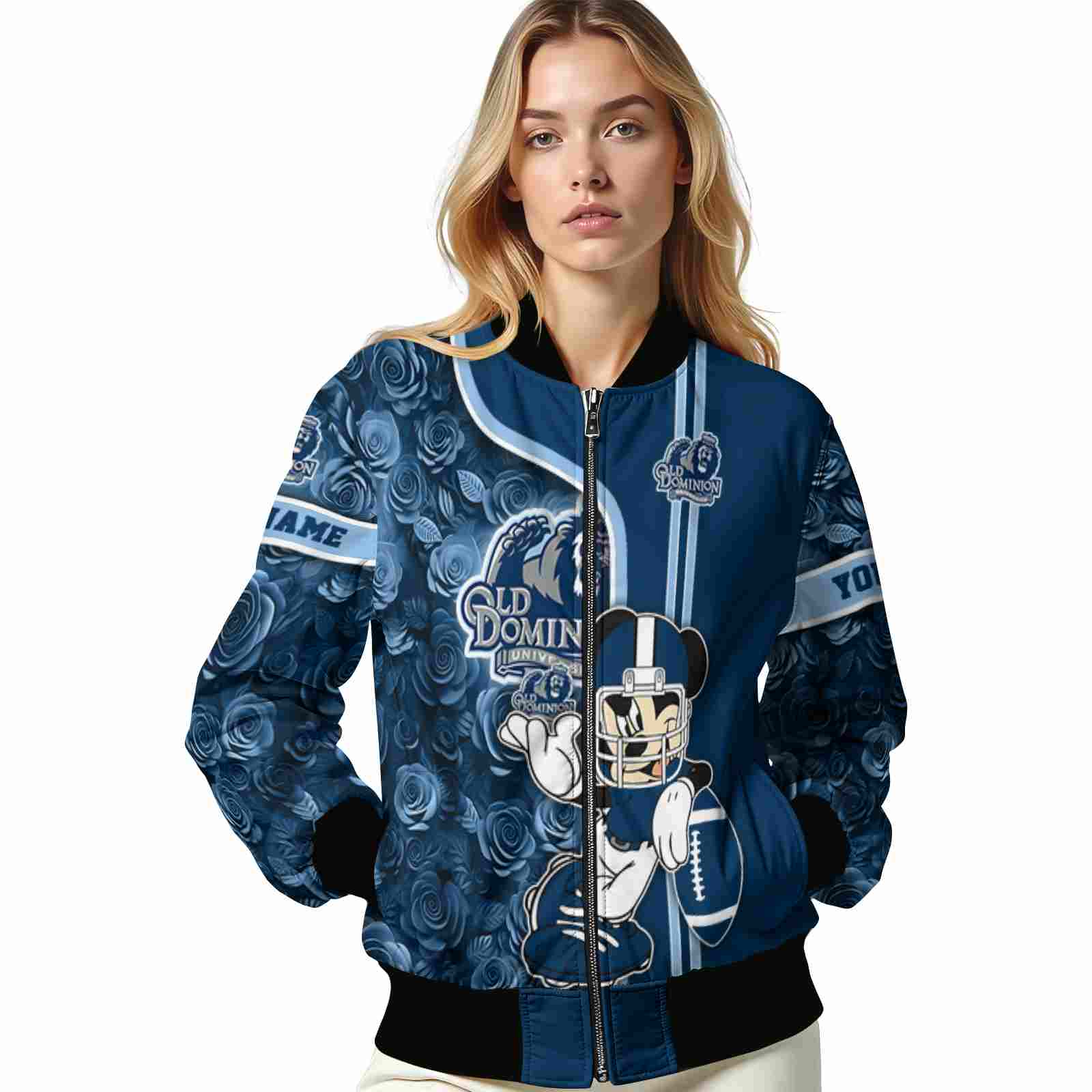 personalized old dominion monarchs rose mickey blue jacket latest model jacketwow personalized old dominion monarchs rose mickey blue jacket latest model jacketwow