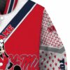 personalized ole miss rebels mickey donald goofy red white jacket premium grade jacketwow