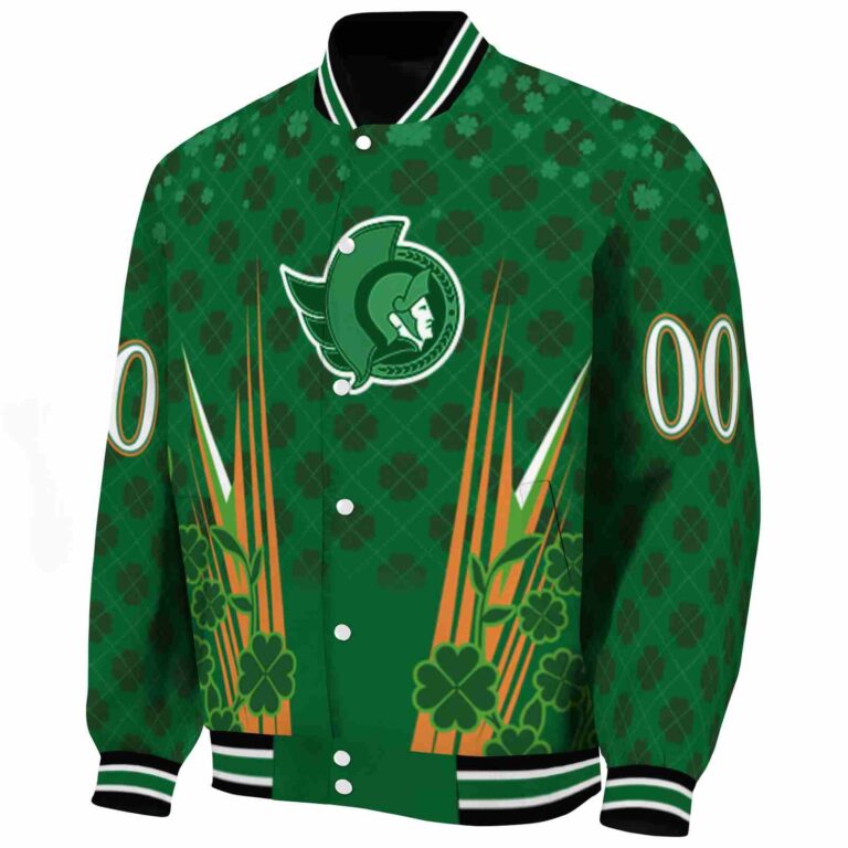 personalized ottawa senators shamrock pattern green jacket best selling jacketwow