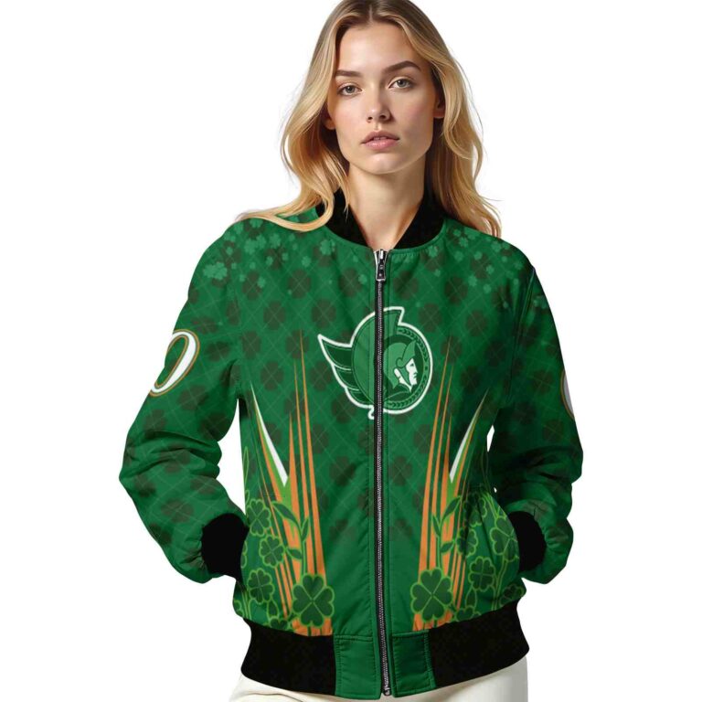 personalized ottawa senators shamrock pattern green jacket latest model jacketwow