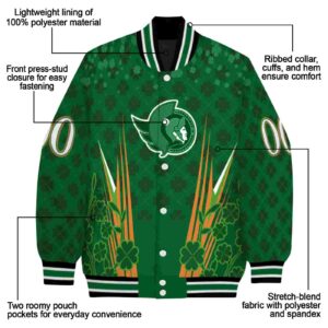 personalized ottawa senators shamrock pattern green jacket new arrival jacketwow