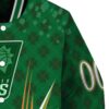 personalized phoenix suns shamrock pattern green jacket premium grade jacketwow