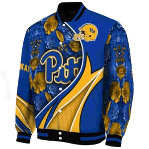 personalized pittsburgh panthers floral print royal blue jacket best selling jacketwow