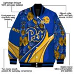 personalized pittsburgh panthers floral print royal blue jacket best selling jacketwow