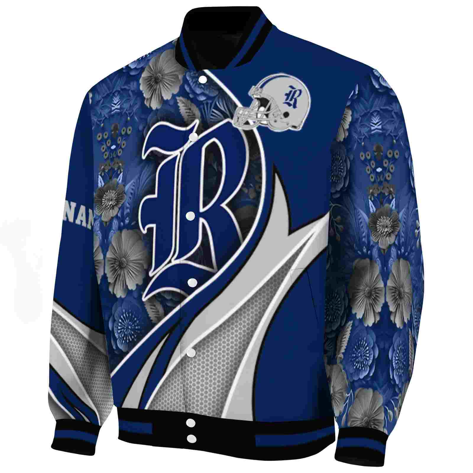 personalized rice owls floral print navy blue jacket best selling jacketwow personalized rice owls floral print navy blue jacket best selling jacketwow