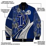 personalized rice owls floral print navy blue jacket best selling jacketwow