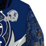 personalized rice owls floral print navy blue jacket best selling jacketwow