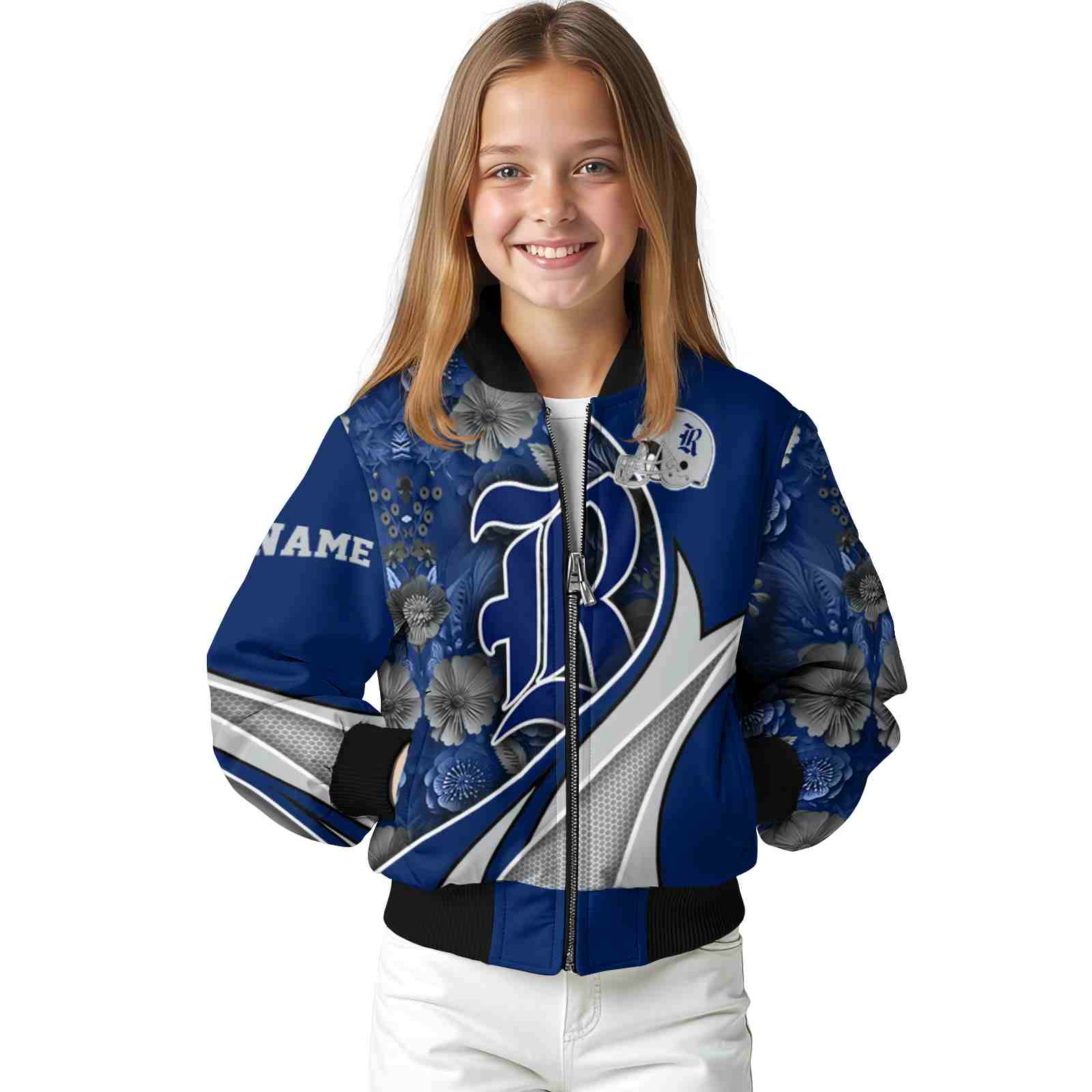 personalized rice owls floral print navy blue jacket top rated jacketwow personalized rice owls floral print navy blue jacket top rated jacketwow
