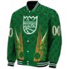 personalized sacramento kings shamrock pattern green jacket best selling jacketwow