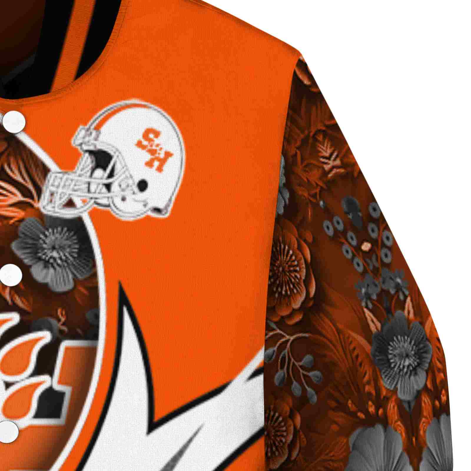 personalized sam houston bearkats floral print orange jacket premium grade jacketwow personalized sam houston bearkats floral print orange jacket premium grade jacketwow