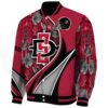 personalized san diego state aztecs floral print red jacket best selling jacketwow