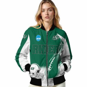 personalized saskatchewan roughriders flaming football green white jacket latest model jacketwow