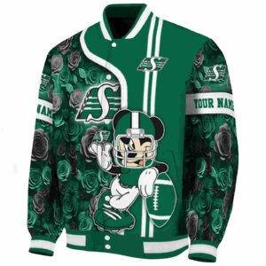 personalized saskatchewan roughriders rose mickey green jacket best selling jacketwow