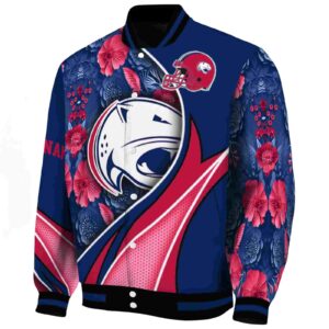 personalized south alabama jaguars floral print blue jacket best selling jacketwow