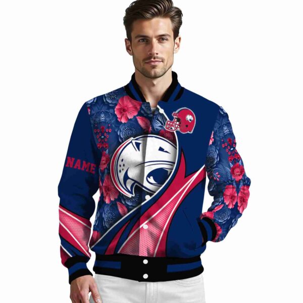 personalized south alabama jaguars floral print blue jacket high quality jacketwow