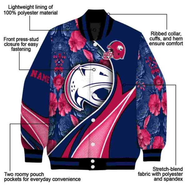 personalized south alabama jaguars floral print blue jacket new arrival jacketwow
