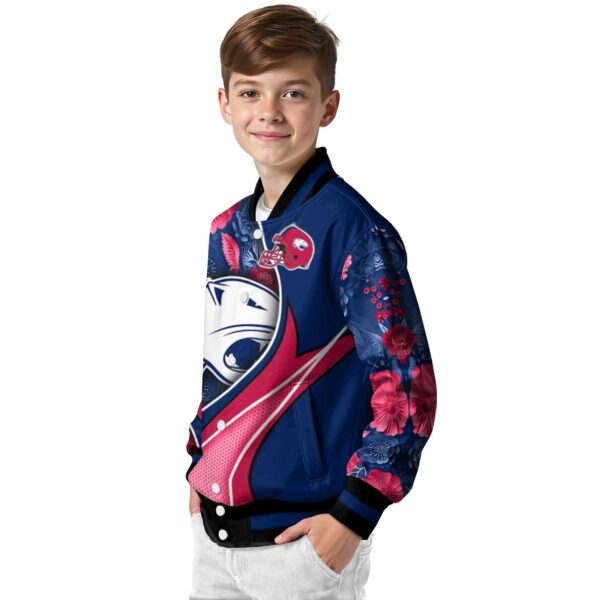 personalized south alabama jaguars floral print blue jacket trendy jacketwow