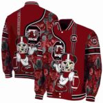 personalized south carolina gamecocks rose mickey garnet jacket best selling jacketwow