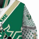 personalized south florida bulls mickey donald goofy green white jacket best selling jacketwow