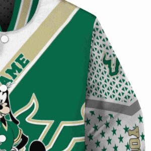 personalized south florida bulls mickey donald goofy green white jacket premium grade jacketwow