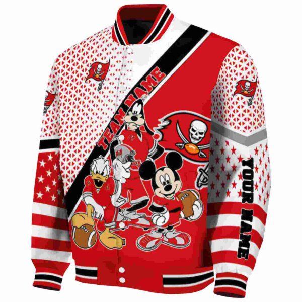 personalized tampa bay buccaneers mickey donald goofy red white jacket best selling jacketwow