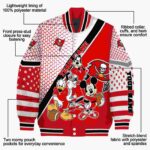 personalized tampa bay buccaneers mickey donald goofy red white jacket best selling jacketwow