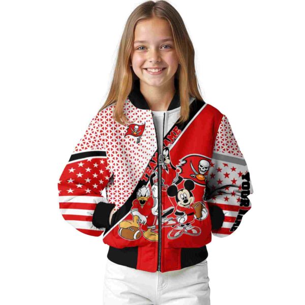 personalized tampa bay buccaneers mickey donald goofy red white jacket top rated jacketwow