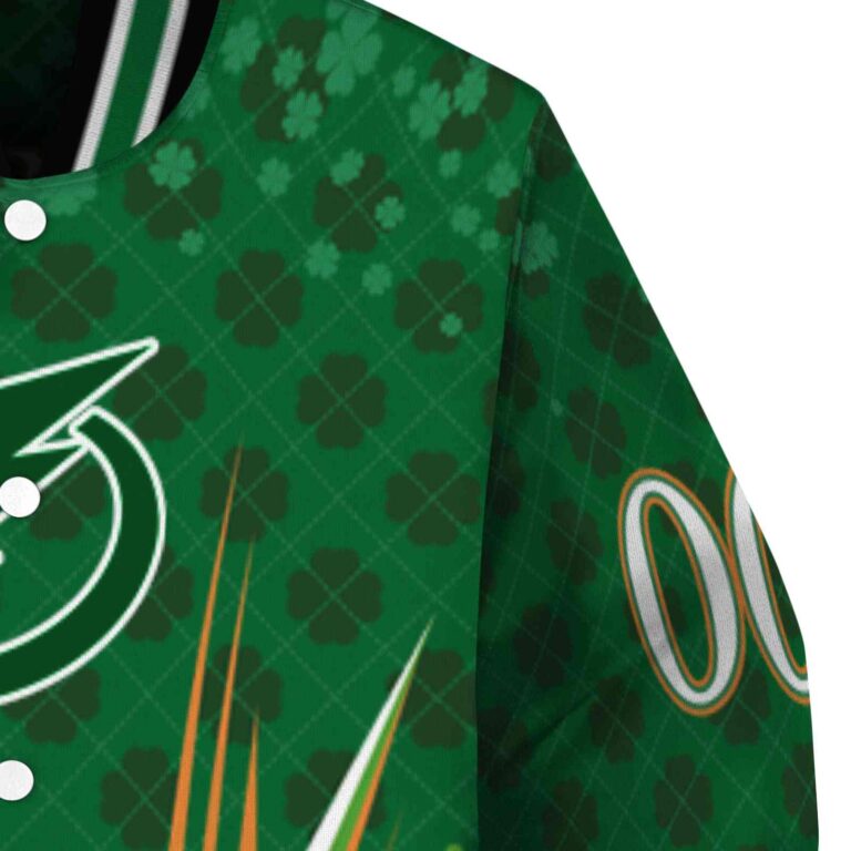 personalized tampa bay lightning shamrock pattern green jacket premium grade jacketwow