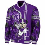 personalized tcu horned frogs rose mickey purple jacket best selling jacketwow