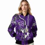 personalized tcu horned frogs rose mickey purple jacket best selling jacketwow