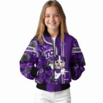 personalized tcu horned frogs rose mickey purple jacket best selling jacketwow