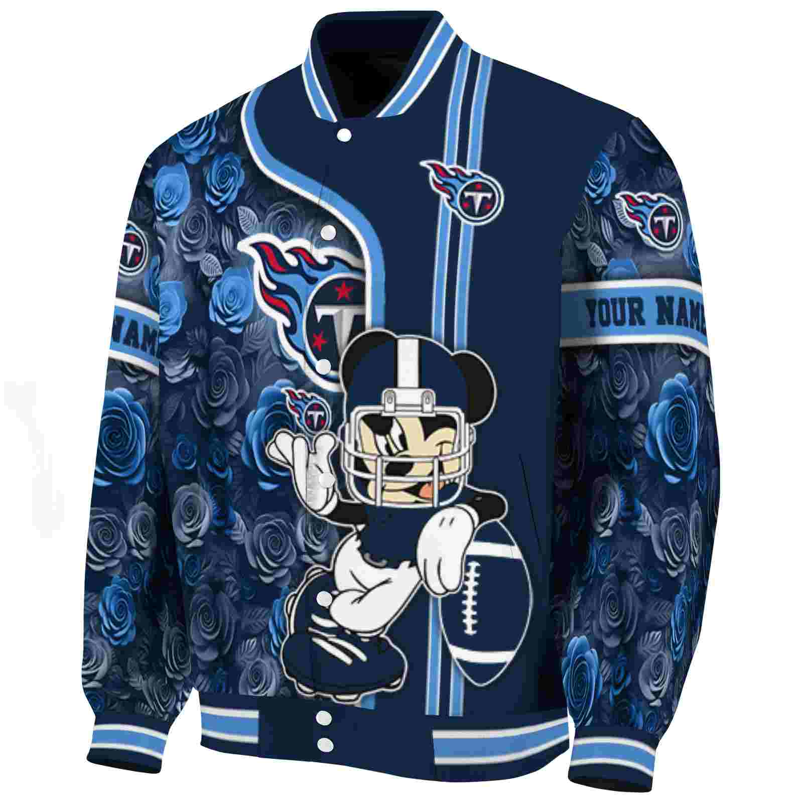 personalized tennessee titans rose mickey navy jacket best selling jacketwow personalized tennessee titans rose mickey navy jacket best selling jacketwow