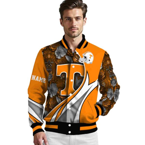 personalized tennessee volunteers floral print orange jacket high quality jacketwow