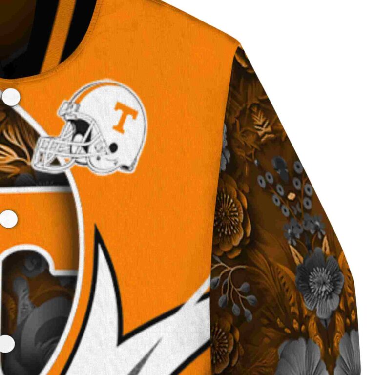 personalized tennessee volunteers floral print orange jacket premium grade jacketwow