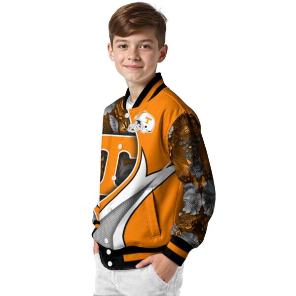 personalized tennessee volunteers floral print orange jacket trendy jacketwow