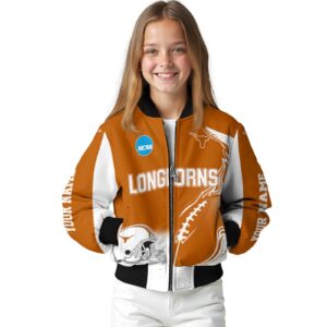 personalized texas longhorns flaming football orange white jacket top rated jacketwow