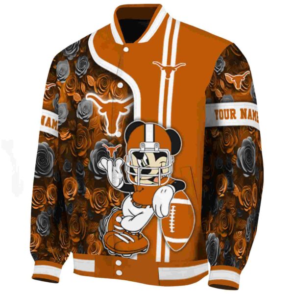 personalized texas longhorns rose mickey orange jacket best selling jacketwow