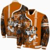 personalized texas longhorns rose mickey orange jacket fashion forward jacketwow