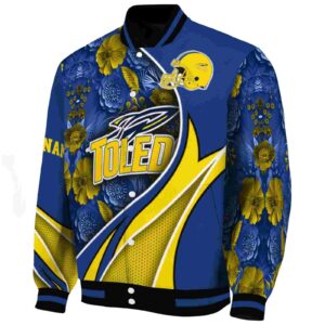 personalized toledo rockets floral print blue jacket best selling jacketwow