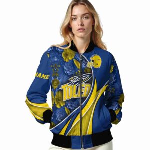 personalized toledo rockets floral print blue jacket latest model jacketwow