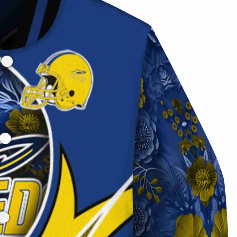 personalized toledo rockets floral print blue jacket premium grade jacketwow